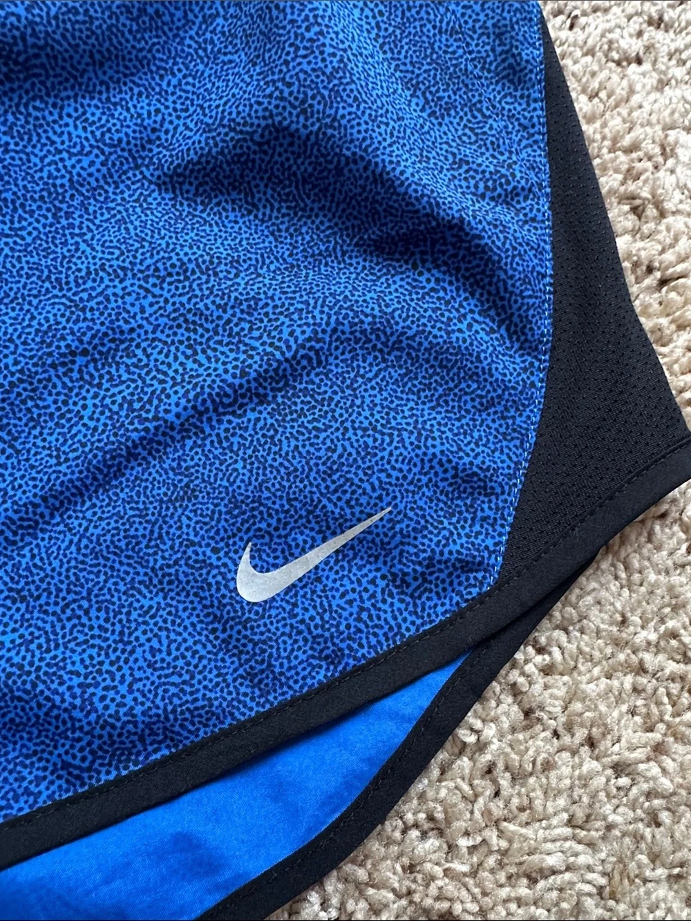 Nike Dri-Fit Running Shorts, royal blue with black, Size M - Picture 4 of 7